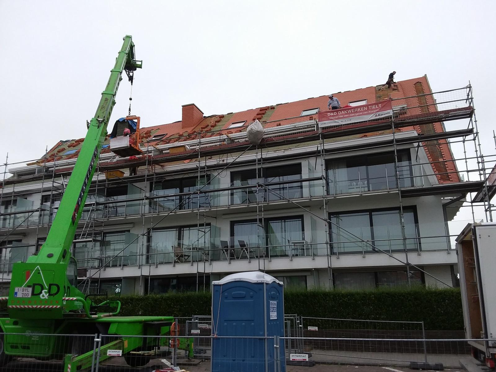 dddakwerken - renovatie - koramic 301 natuurrood - Knokke