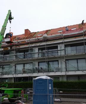 dddakwerken - renovatie - koramic 301 natuurrood - Knokke