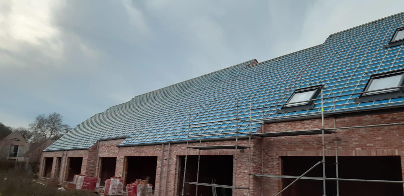 Nieuwbouwproject - Brugge - Monier Bruegel OVH - 70 % blauw - 30 % grijs