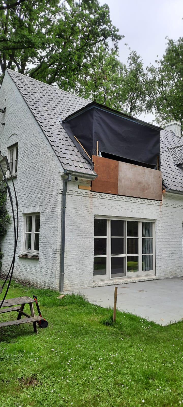 d-ddakwerken - renovatie - koramic oude pottelbergse pan 451 vieillie blauw gesmoord 714 - Aalter