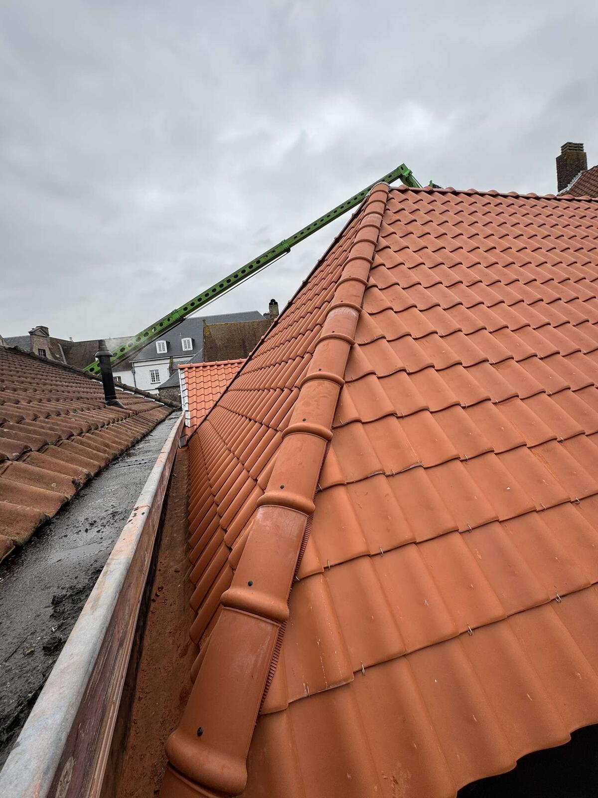 d-ddakwerken Tielt - Koramic Oude Pottelbergse pan 451 - Sarking - EPDM - plat dak