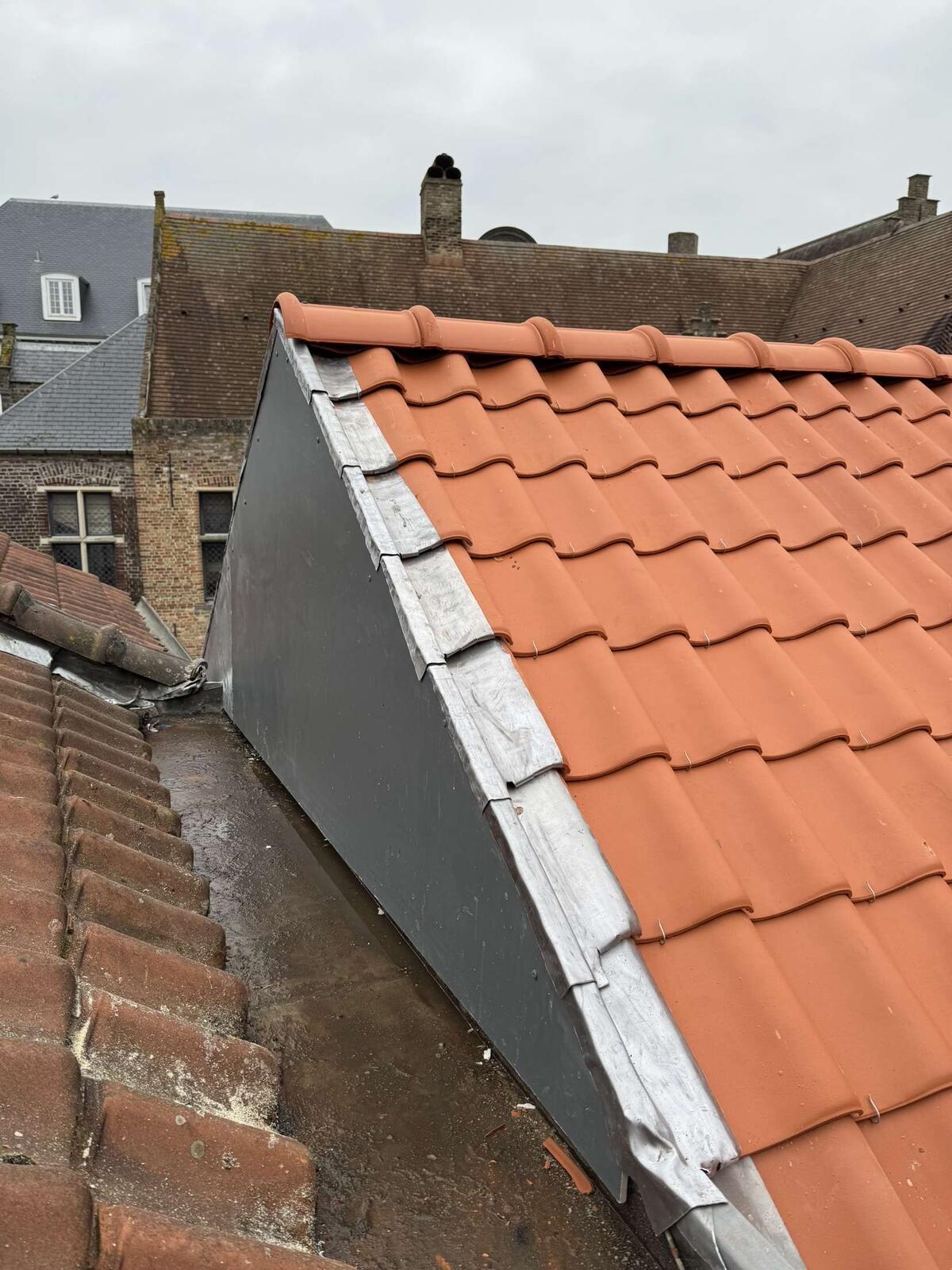 d-ddakwerken Tielt - Koramic Oude Pottelbergse pan 451 - Sarking - EPDM - plat dak