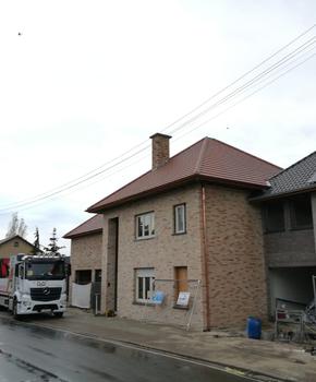Nieuwbouwproject - Torhout - Koramic 44 leikleur mat geglazuurd - renovatie aanpalende woning - Datura rustiek