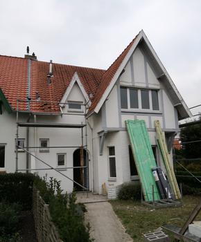 Renovatie - Knokke - Koramic 44 natuurrood - goten vierkant zink