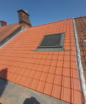 Renovatie - Tielt - Koramic 44 natuurrood - isolatie isover