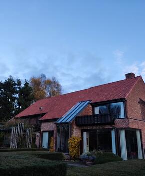 renovatie koramic oude pottelbergse pan 451 vieillie rode scherf 878