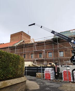 d-ddakwerken Tielt - timmerwerken - douglas - sarking - Brugge