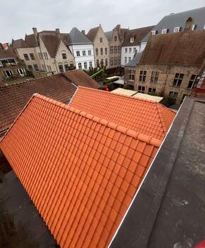 d-ddakwerken Tielt - Koramic Oude Pottelbergse pan 451 - Sarking - EPDM - plat dak